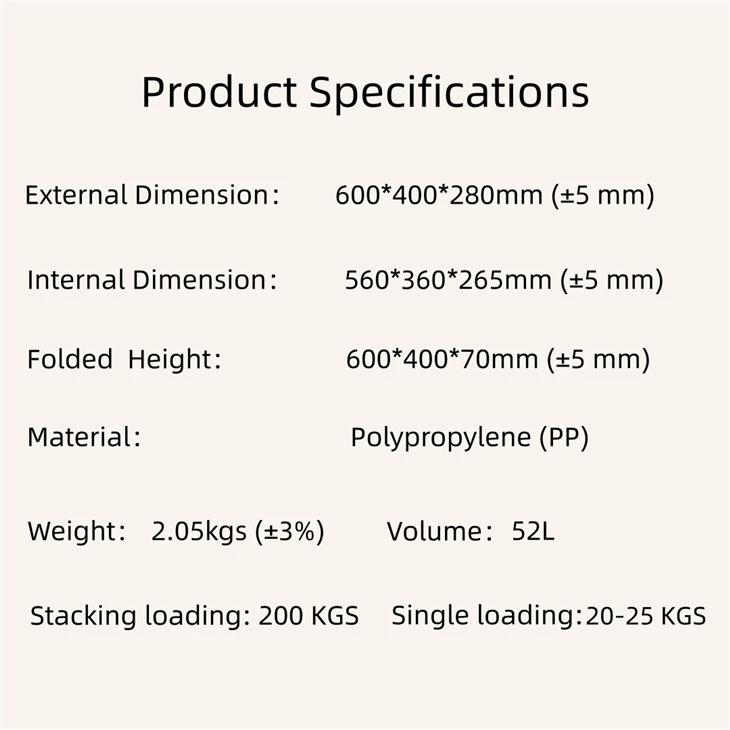 Product Specification Illustration