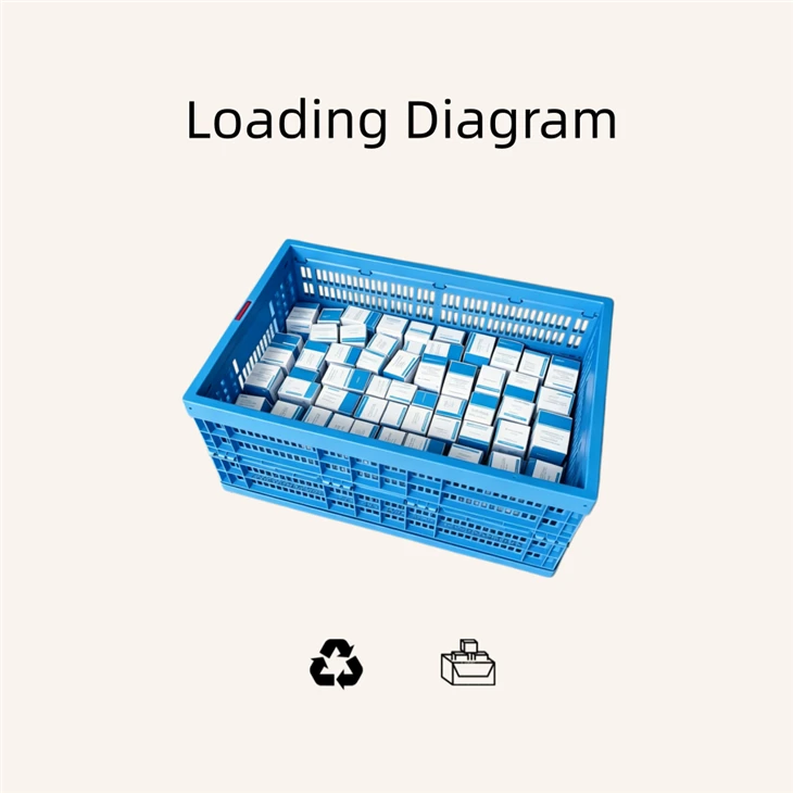 Perforated Collapsible Crate Loading Diagram